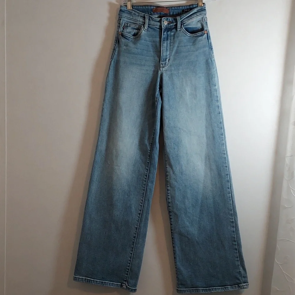 JUDY BLUE WIDE LEG JEANS Size 1 -25 - Picture 2 of 10